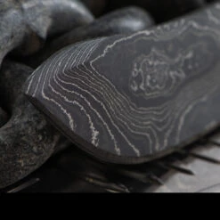 Alabama Damascus Skinner Blade Blank -Knives Shop ADS032det2 04785.1614940558