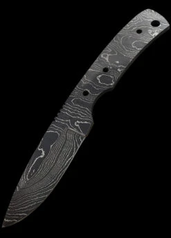 Alabama Damascus Drop Point Blade Blank -Knives Shop ADS046jpg 54047.1614942211