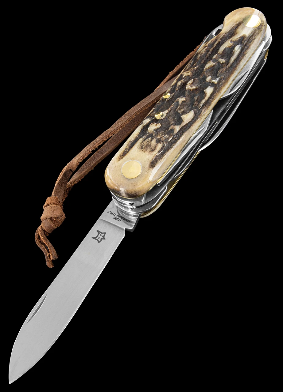 Fox Multipurpose Pocket Knife Stag 8 3 Fox Multipurpose Pocket Knife Stag 8 - Image 3