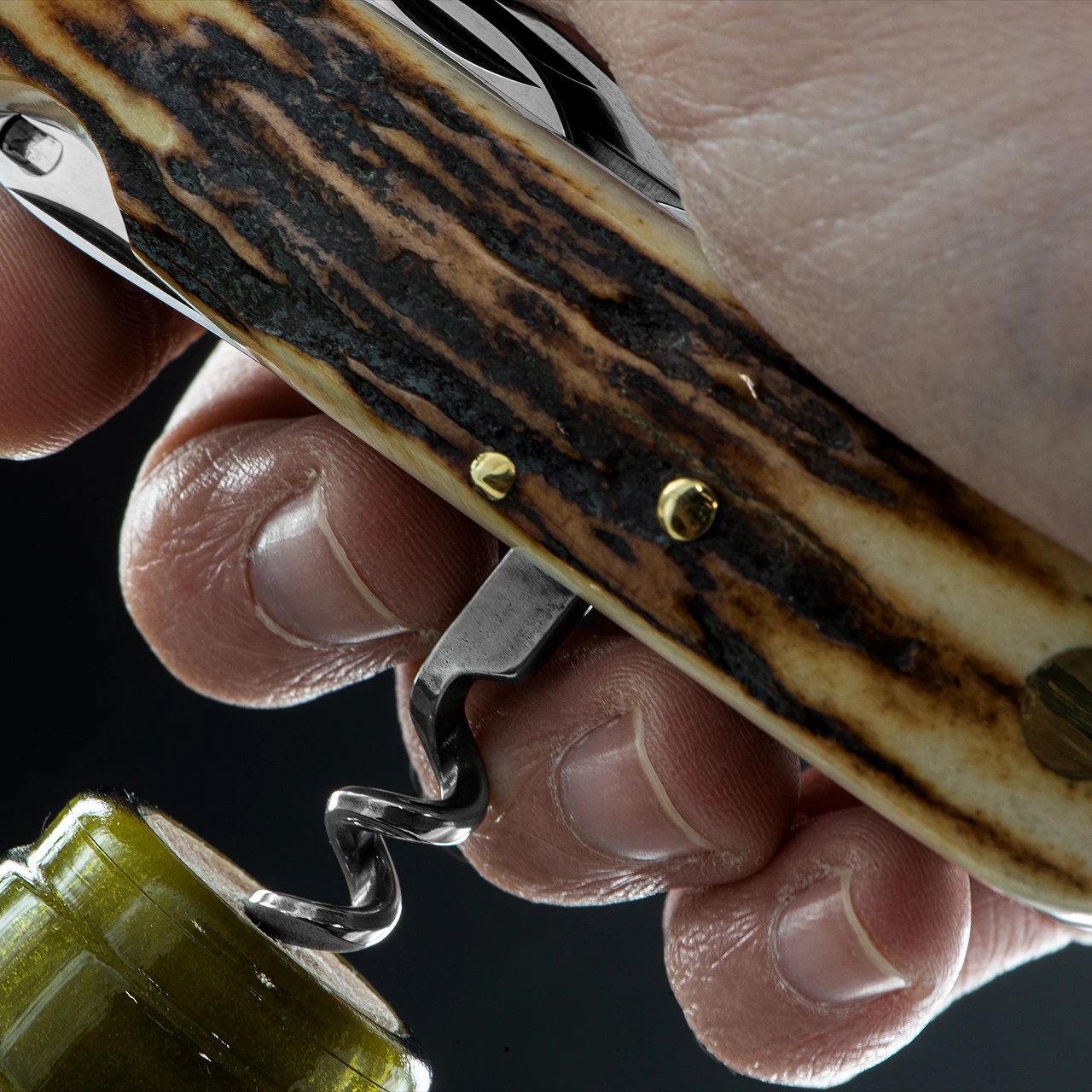 Fox Multipurpose Pocket Knife Stag 7 2 Fox Multipurpose Pocket Knife Stag 7 - Image 2