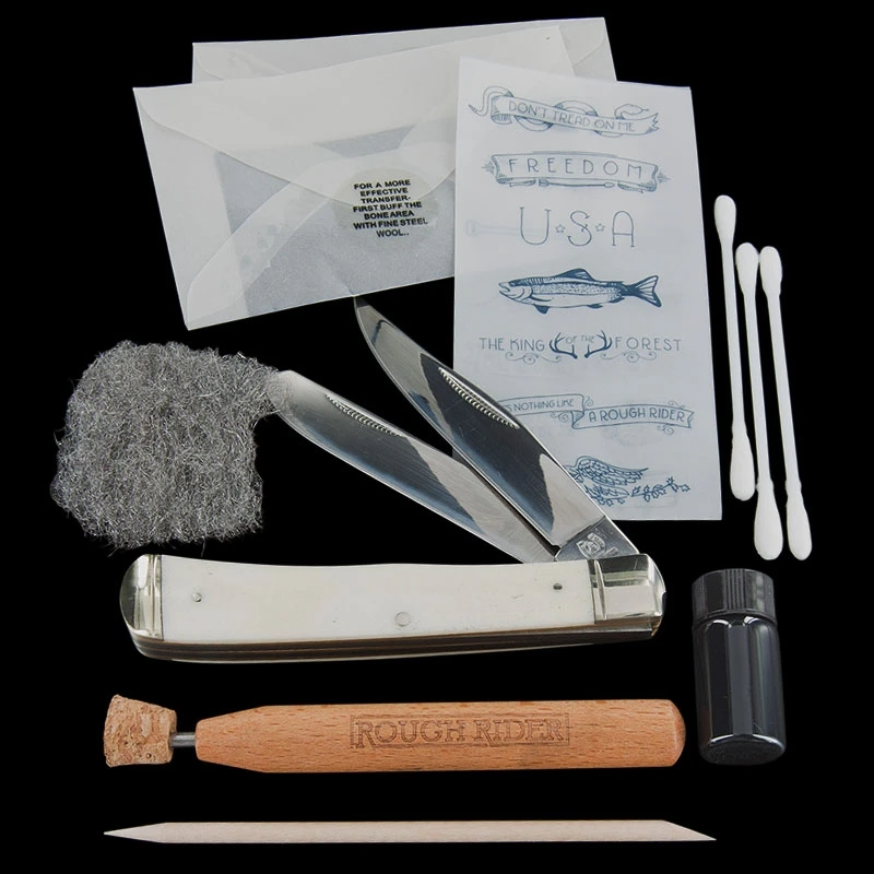Rough Rider Scrimshaw Set 1 Rough Rider Scrimshaw Set
