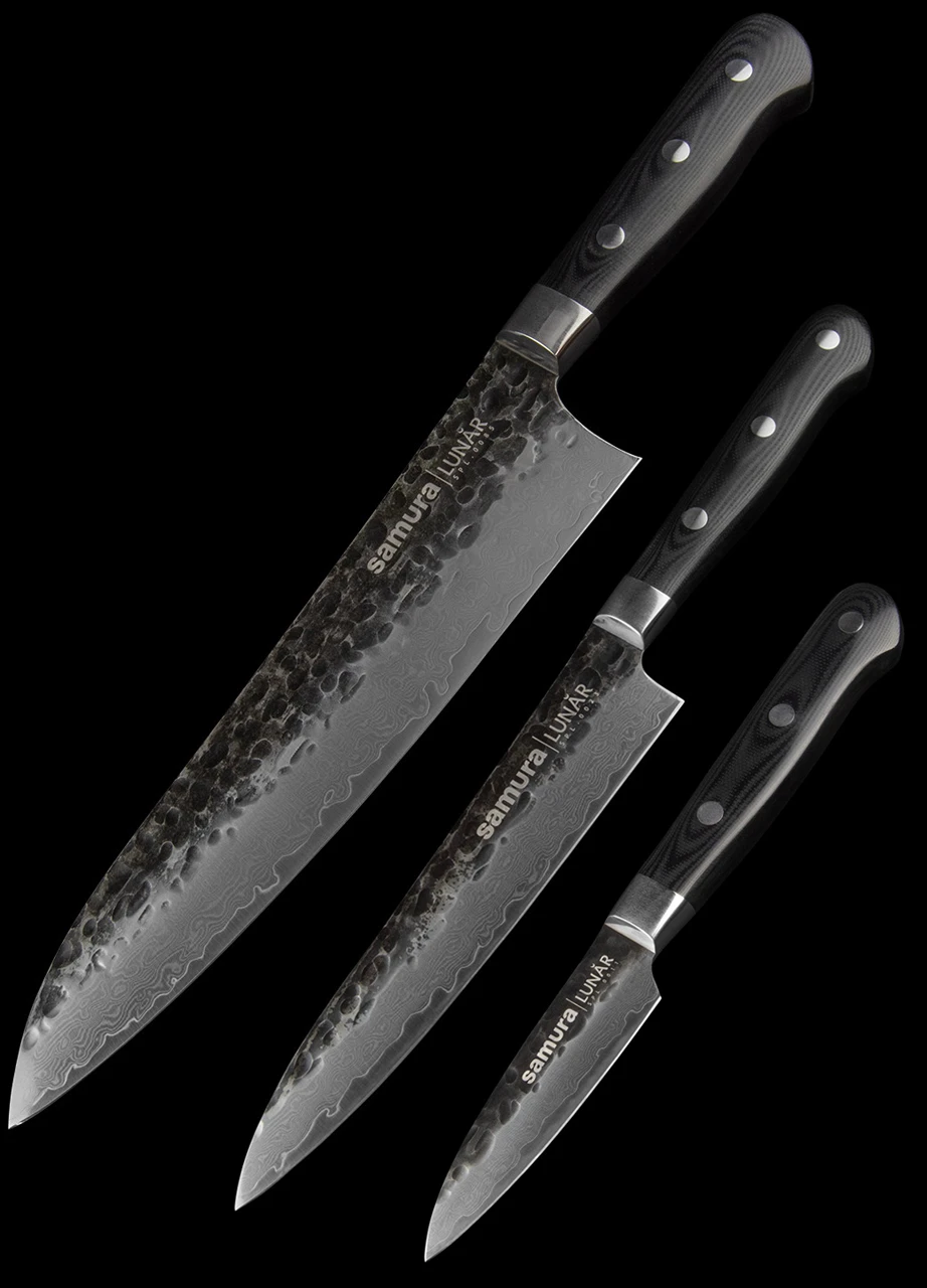Samura Pro-S Lunar Set Of 3 Kitchen Knives 8 Samura Pro-S Lunar Set Of 3 Kitchen Knives - Image 8