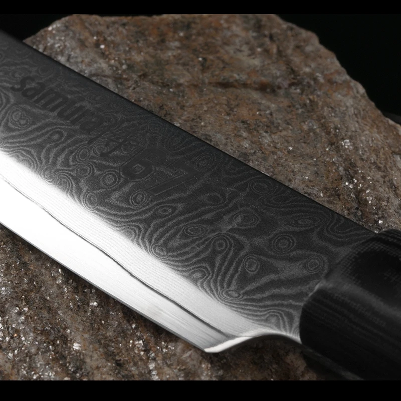 Samura Damascus 67 Slicing Tanto 3 Samura Damascus 67 Slicing Tanto - Image 3